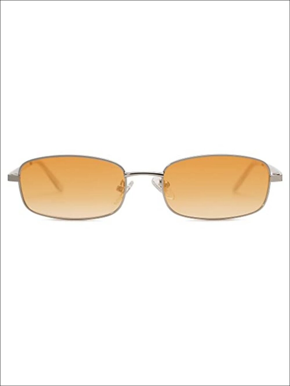 Trendy Small Narrow Skinny Rectangle Sunglasses Retro 80s 90s Y2K